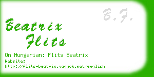 beatrix flits business card